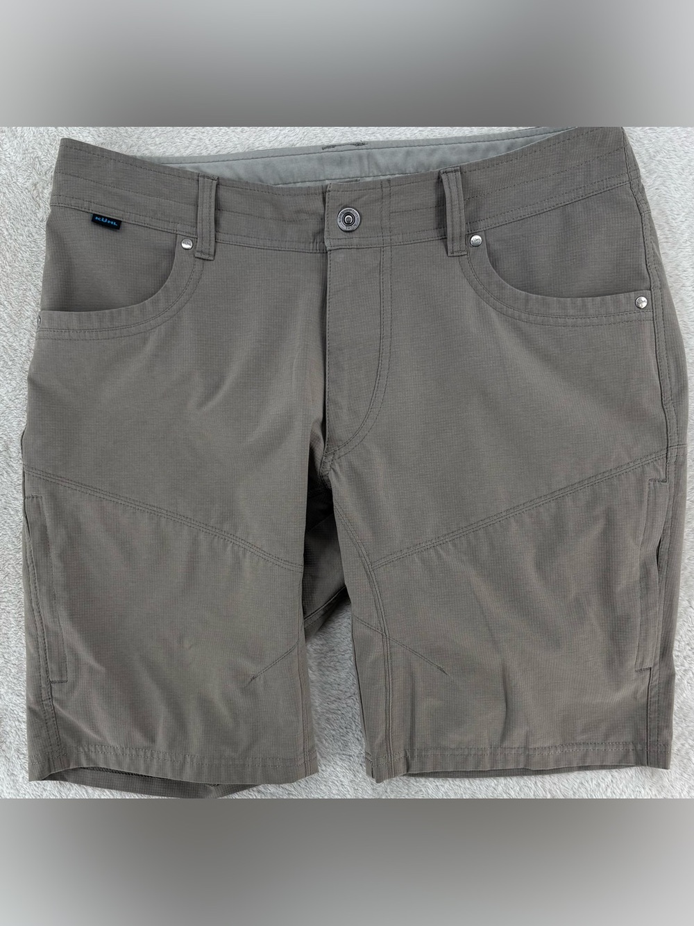 KÜHL Men's Gray Outdoor Hiking Shorts Size 34 Performance Trail Utility Shorts